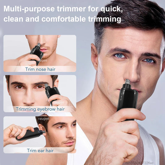 Electric Nose Hair Trimmer Mini Portable Nose Hair Remover for Men USB Rechargeable