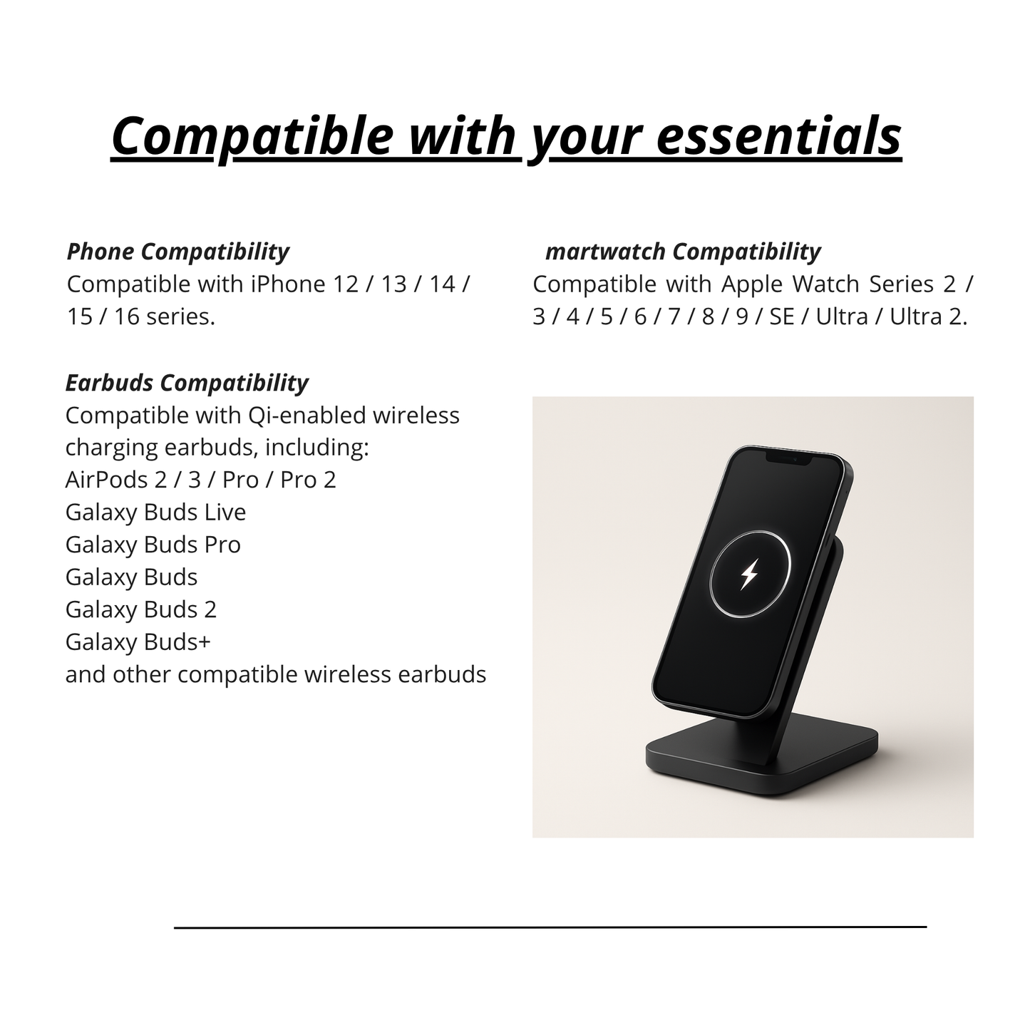 MagFold™ 3-in-1 Wireless Charger