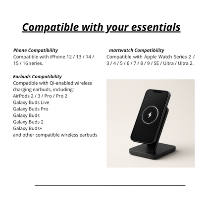 MagFold™ 3-in-1 Wireless Charger