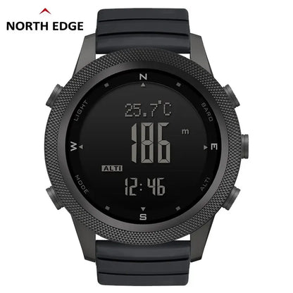 NORTH EDGE APACHE-46 Men's Outdoor Digital Watch — Altimeter, Barometer & Compass