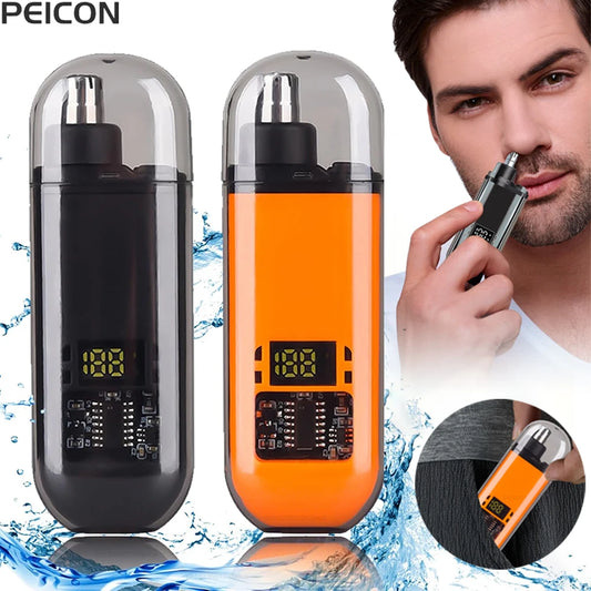 Electric Nose Hair Trimmer Mini Portable Nose Hair Remover for Men USB Rechargeable