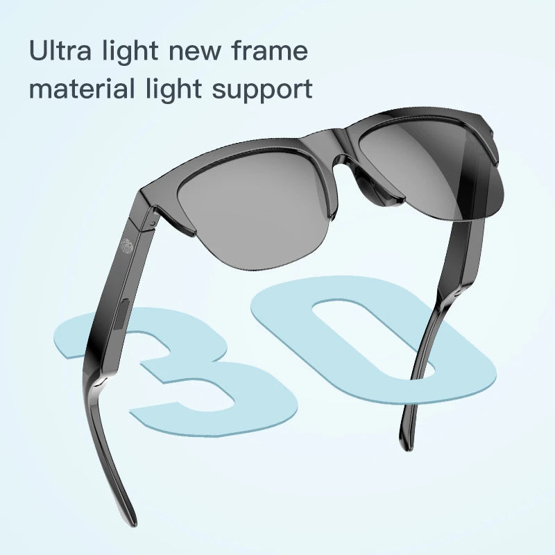 Lenovo Smart Glasses — Bone Conduction, Bluetooth 5.3 & UV Protection