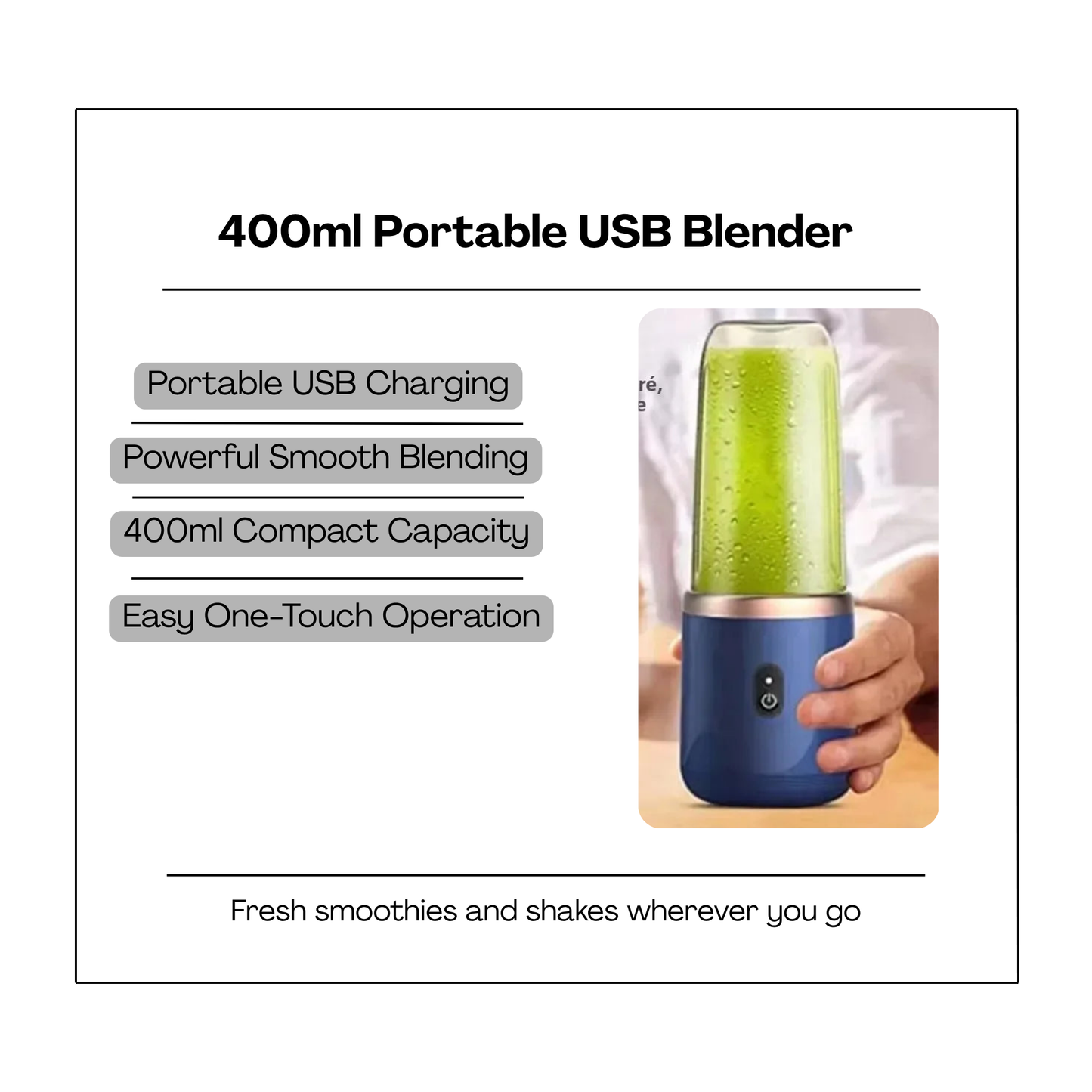 400ml Portable USB Blender