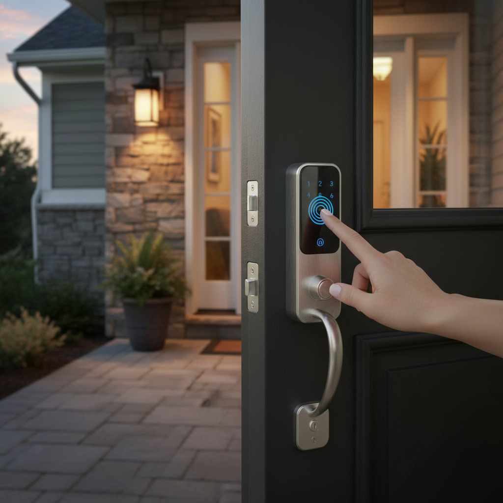 Smart Fingerprint Door Lock — Lifestyle
