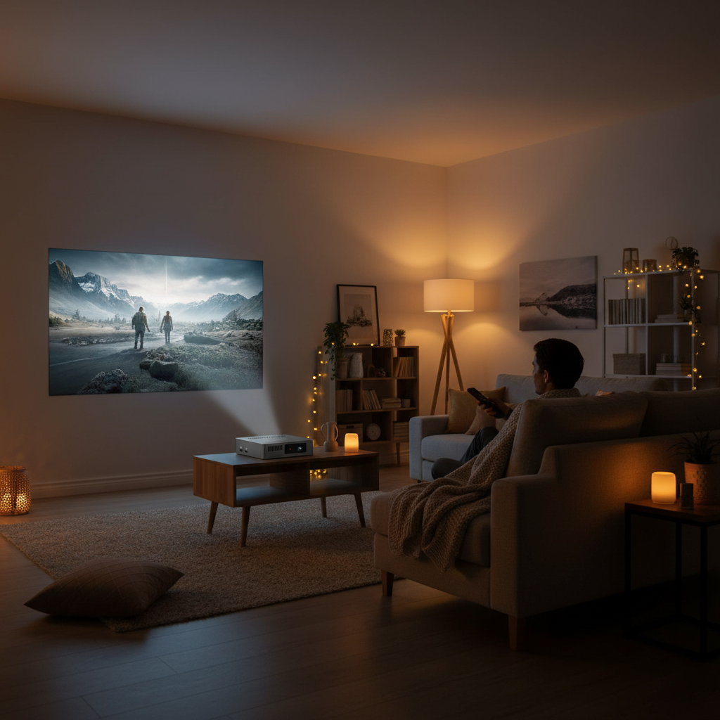 8849 MARS Pocket Projector — Lifestyle